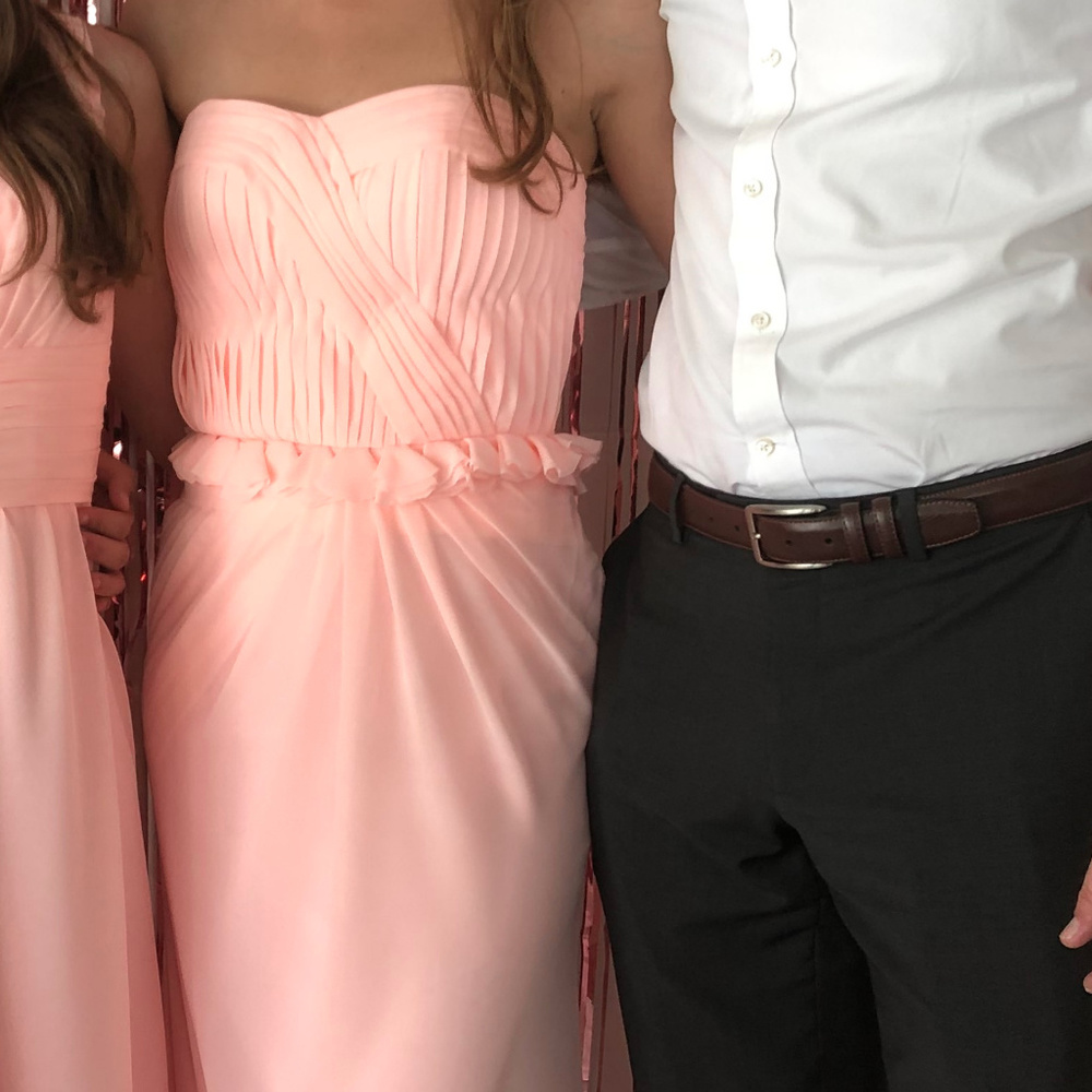 Pastel Pink Bridesmaid Prom Dress